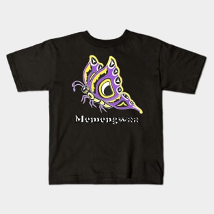 Memengwaa (Butterfly) Non-Binary Pride Kids T-Shirt